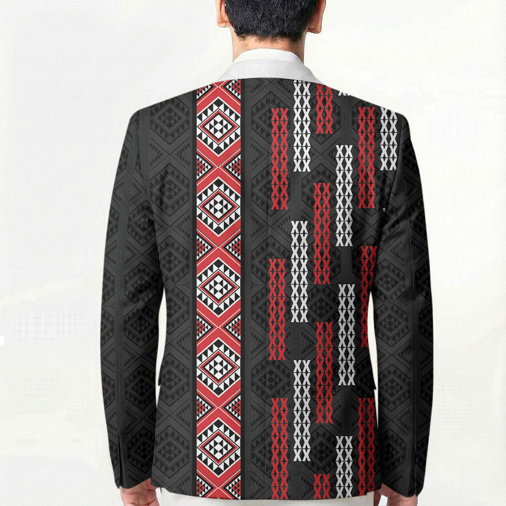 Roimata Toroa Maori Taniko Inspired New Zealand Blazer