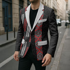 Roimata Toroa Maori Taniko Inspired New Zealand Blazer