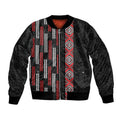 Roimata Toroa Maori Taniko Inspired New Zealand Bomber Jacket