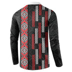 Roimata Toroa Maori Taniko Inspired New Zealand Button Sweatshirt