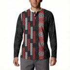 Roimata Toroa Maori Taniko Inspired New Zealand Button Sweatshirt