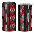 Roimata Toroa Maori Taniko Inspired New Zealand 4 in 1 Can Cooler Tumbler