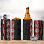 Roimata Toroa Maori Taniko Inspired New Zealand 4 in 1 Can Cooler Tumbler