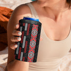 Roimata Toroa Maori Taniko Inspired New Zealand 4 in 1 Can Cooler Tumbler