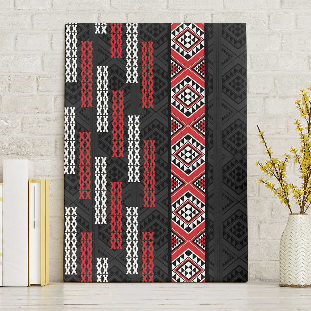 Roimata Toroa Maori Taniko Inspired New Zealand Canvas Wall Art