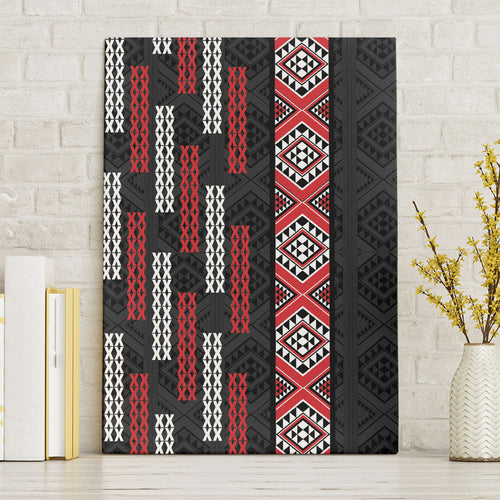 Roimata Toroa Maori Taniko Inspired New Zealand Canvas Wall Art
