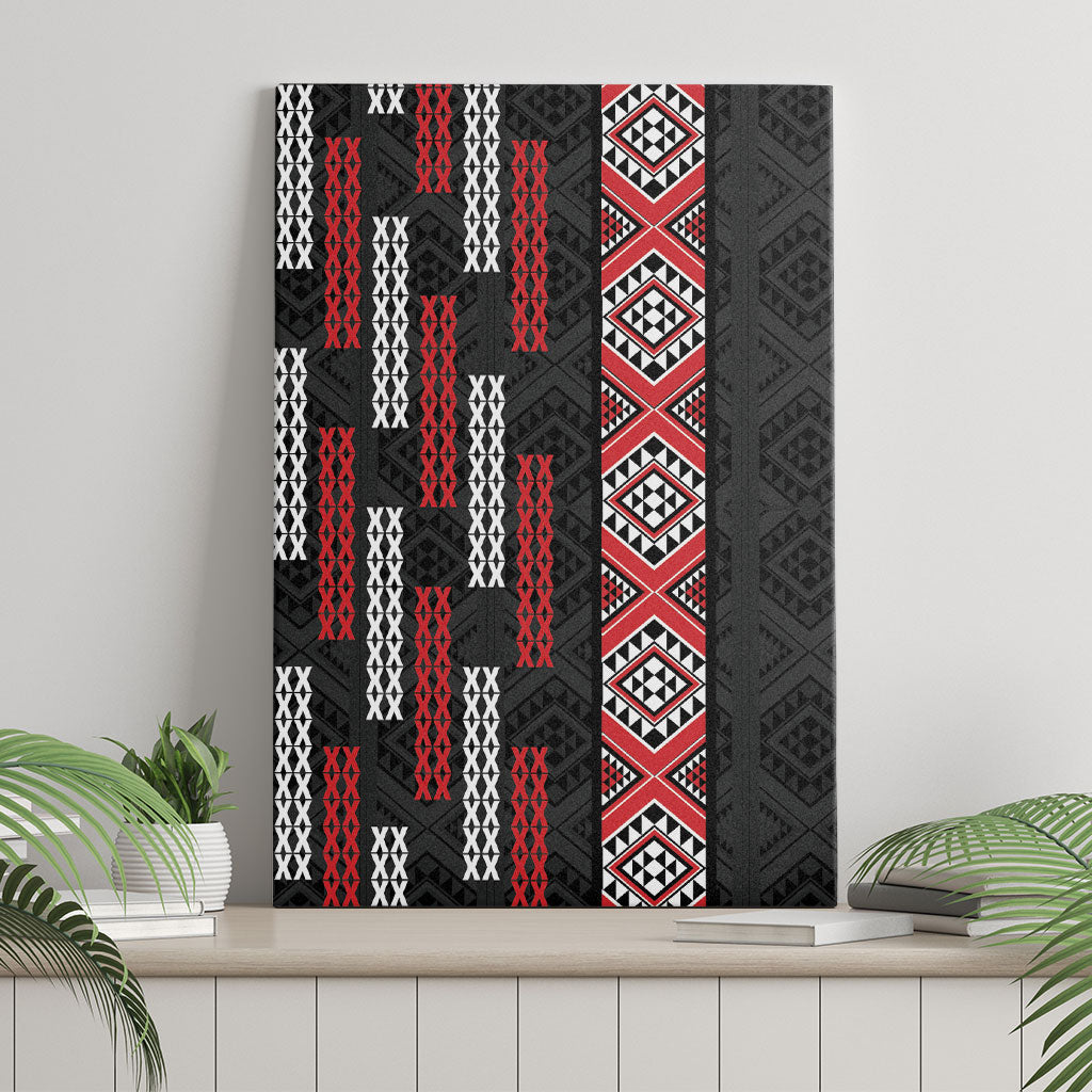 Roimata Toroa Maori Taniko Inspired New Zealand Canvas Wall Art