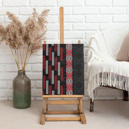 Roimata Toroa Maori Taniko Inspired New Zealand Canvas Wall Art