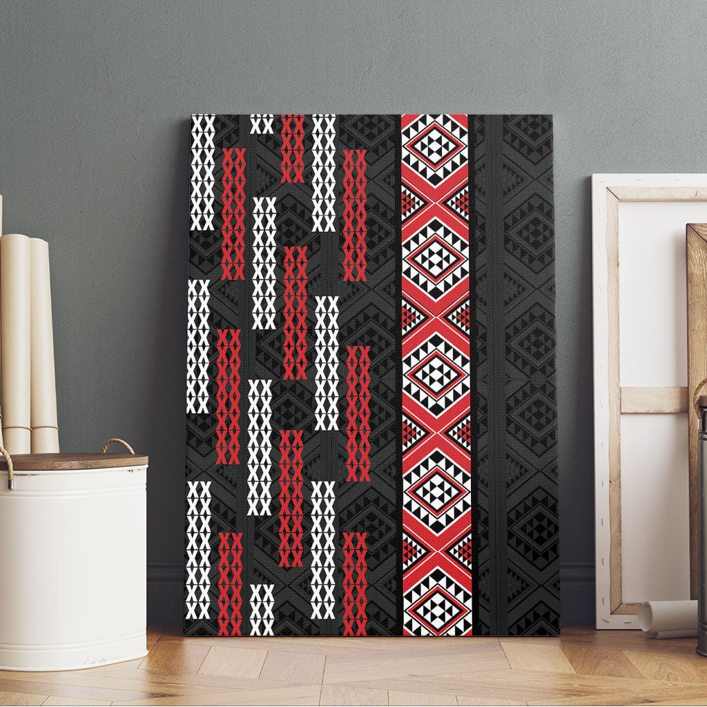 Roimata Toroa Maori Taniko Inspired New Zealand Canvas Wall Art