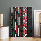 Roimata Toroa Maori Taniko Inspired New Zealand Canvas Wall Art