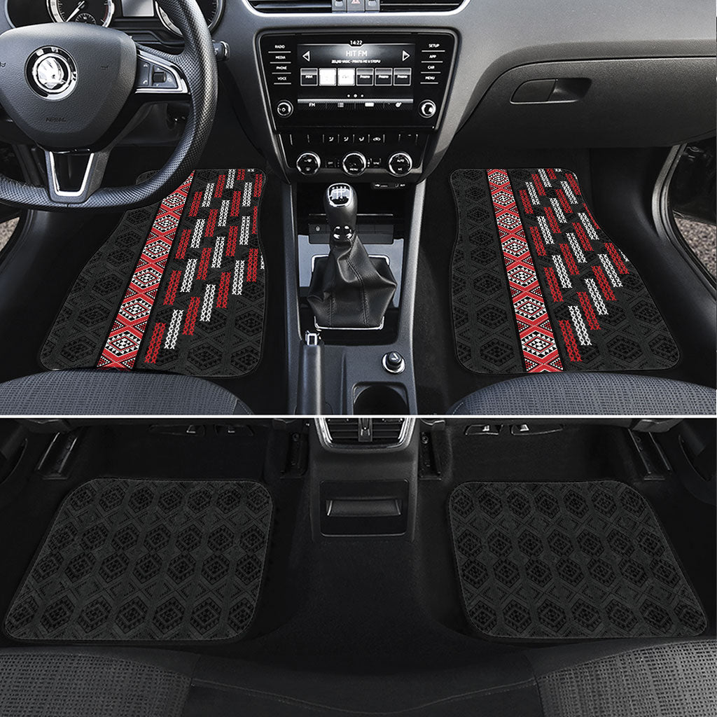 Roimata Toroa Maori Taniko Inspired New Zealand Car Mats