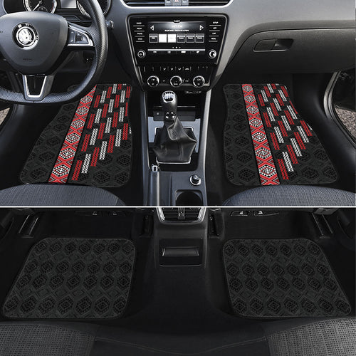 Roimata Toroa Maori Taniko Inspired New Zealand Car Mats