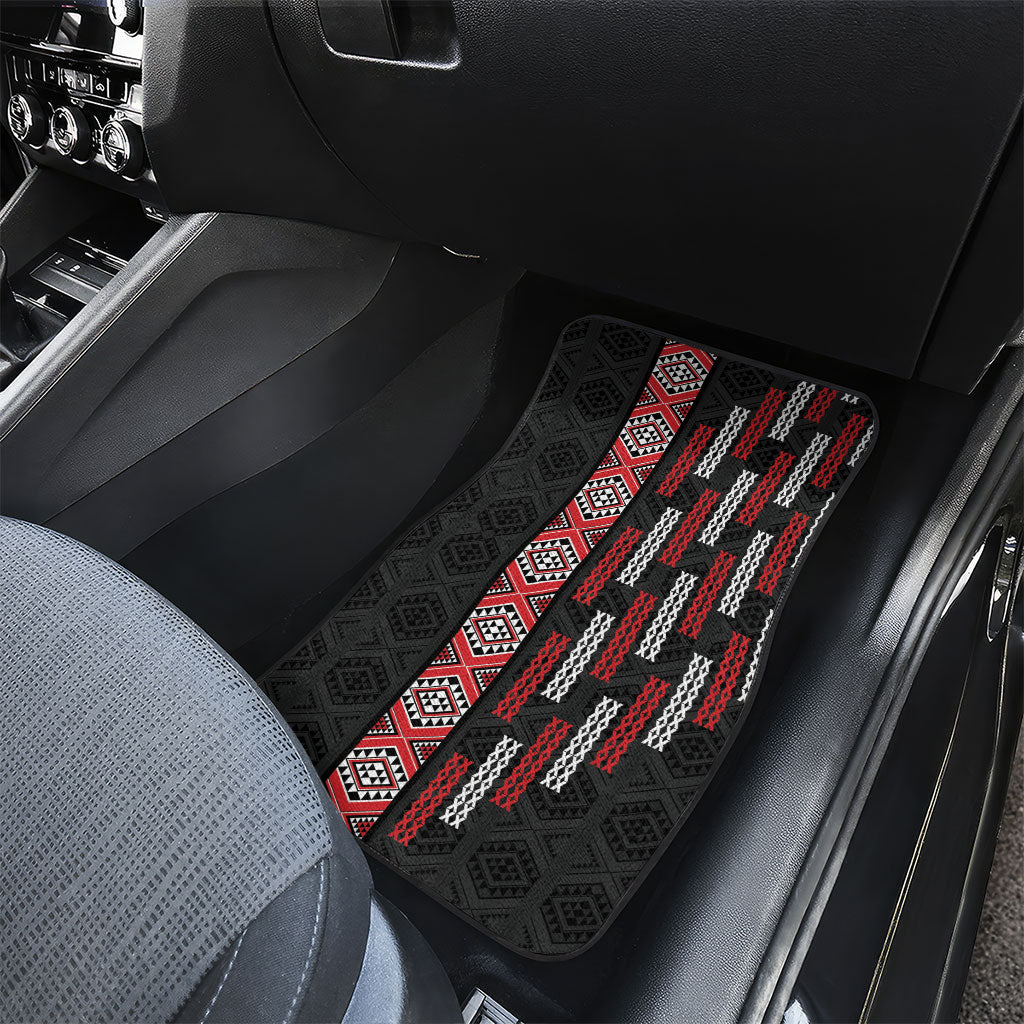 Roimata Toroa Maori Taniko Inspired New Zealand Car Mats