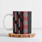 Roimata Toroa Maori Taniko Inspired New Zealand Ceramic Mug