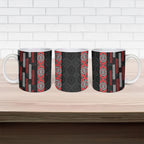 Roimata Toroa Maori Taniko Inspired New Zealand Ceramic Mug