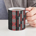 Roimata Toroa Maori Taniko Inspired New Zealand Ceramic Mug