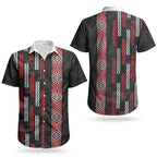 Roimata Toroa Maori Taniko Inspired New Zealand Couples Matching Summer Maxi Dress and Hawaiian Shirt