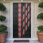 Roimata Toroa Maori Taniko Inspired New Zealand Door Cover