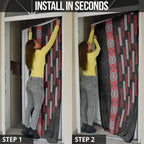 Roimata Toroa Maori Taniko Inspired New Zealand Door Cover