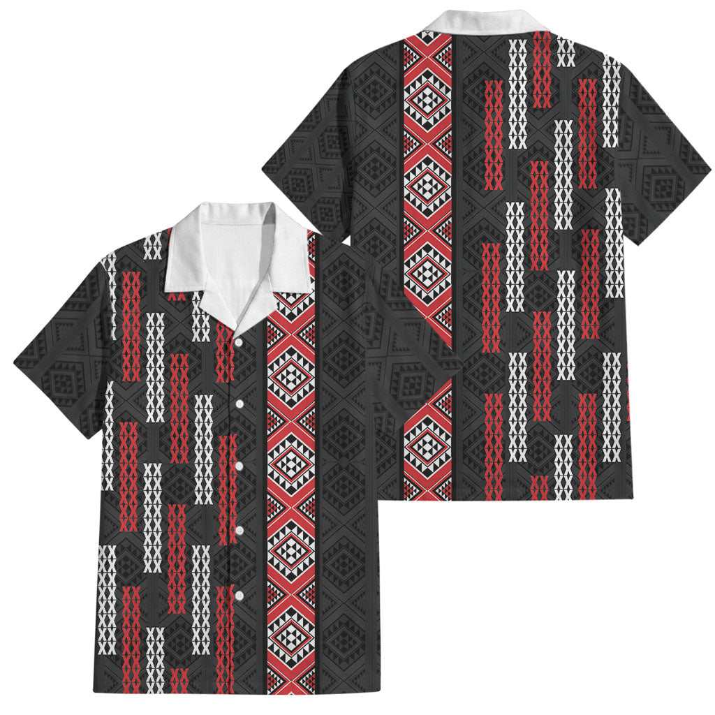 Roimata Toroa Maori Taniko Inspired New Zealand Family Matching Puletasi and Hawaiian Shirt