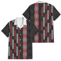 Roimata Toroa Maori Taniko Inspired New Zealand Family Matching Tank Maxi Dress and Hawaiian Shirt
