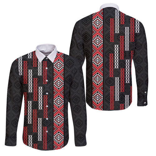 Roimata Toroa Maori Taniko Inspired New Zealand Family Matching Tank Maxi Dress and Hawaiian Shirt