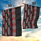 Roimata Toroa Maori Taniko Inspired New Zealand Garden Flag