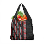 Roimata Toroa Maori Taniko Inspired New Zealand Grocery Bag