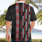 Roimata Toroa Maori Taniko Inspired New Zealand Hawaiian Shirt