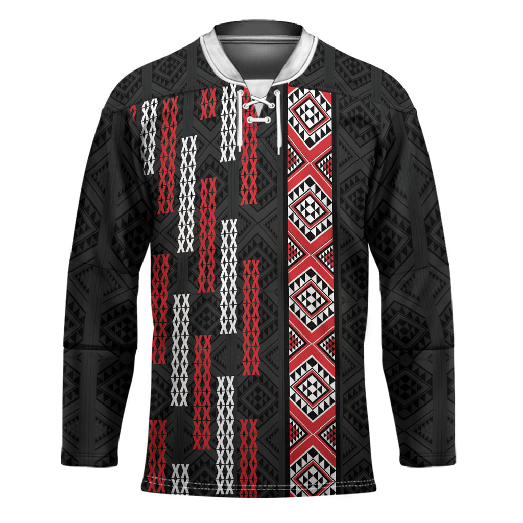 Roimata Toroa Maori Taniko Inspired New Zealand Hockey Jersey