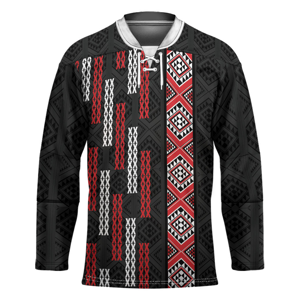 Roimata Toroa Maori Taniko Inspired New Zealand Hockey Jersey