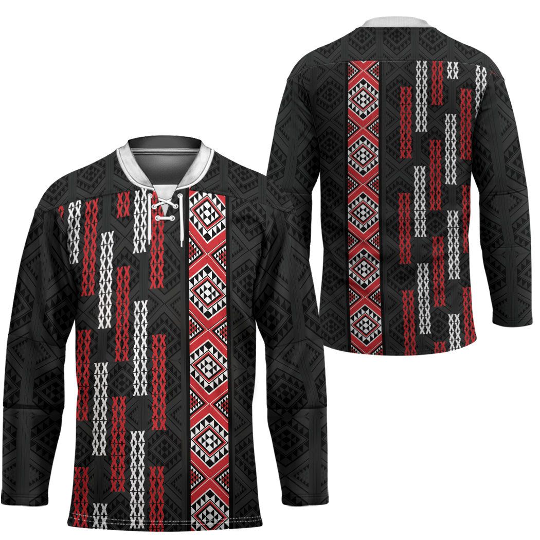 Roimata Toroa Maori Taniko Inspired New Zealand Hockey Jersey