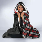 Roimata Toroa Maori Taniko Inspired New Zealand Hooded Blanket