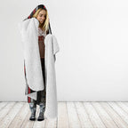 Roimata Toroa Maori Taniko Inspired New Zealand Hooded Blanket