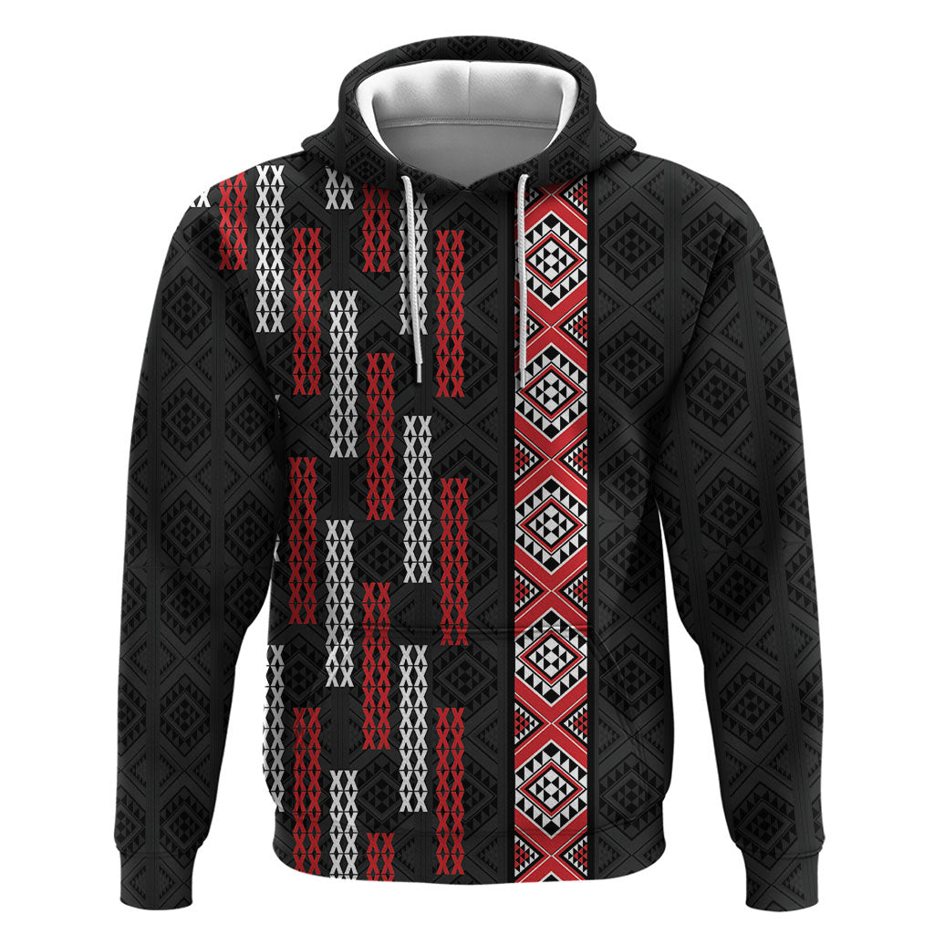 Roimata Toroa Maori Taniko Inspired New Zealand Hoodie