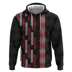 Roimata Toroa Maori Taniko Inspired New Zealand Hoodie