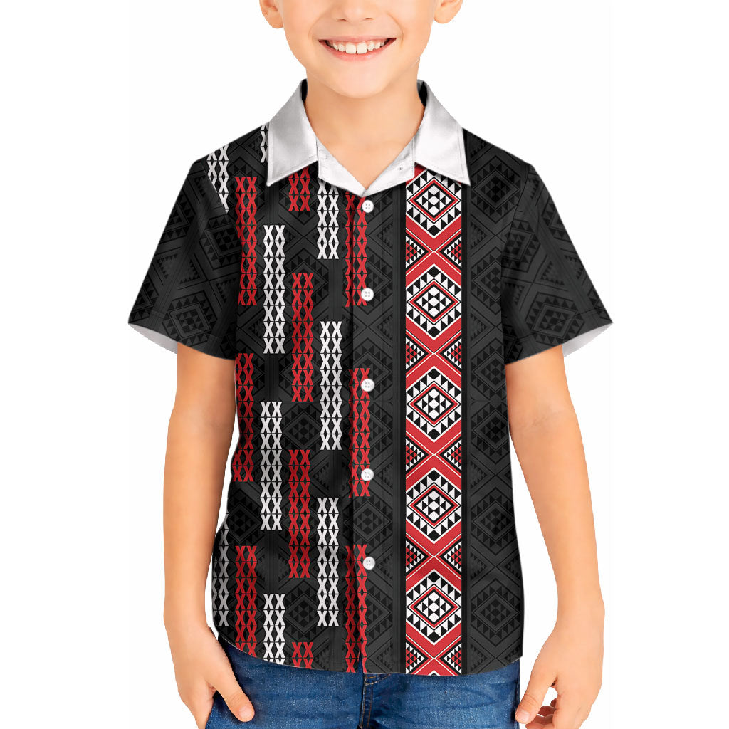 Roimata Toroa Maori Taniko Inspired New Zealand Kid Hawaiian Shirt