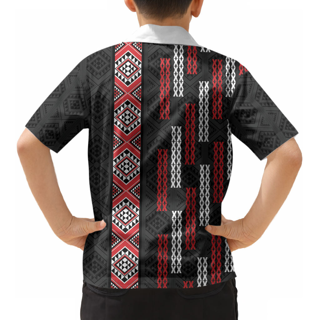 Roimata Toroa Maori Taniko Inspired New Zealand Kid Hawaiian Shirt