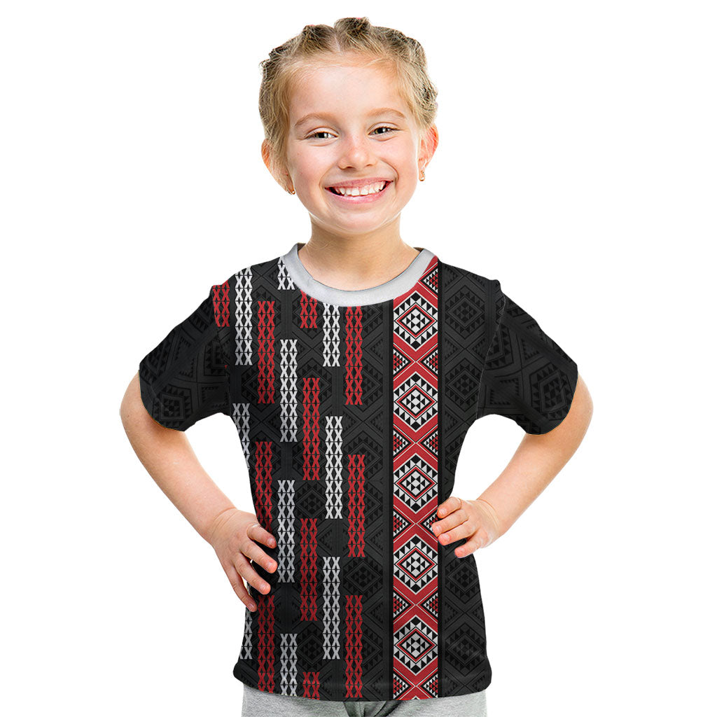 Roimata Toroa Maori Taniko Inspired New Zealand Kid T Shirt