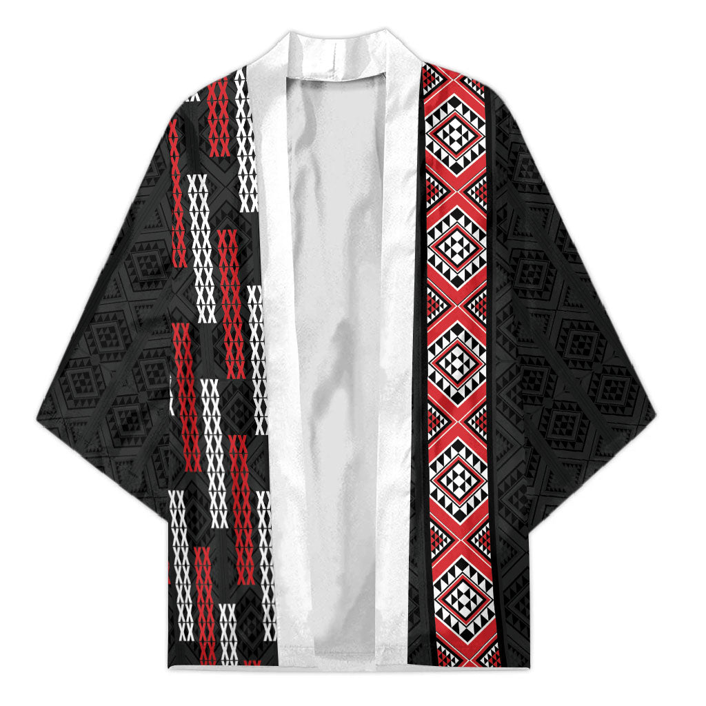Roimata Toroa Maori Taniko Inspired New Zealand Kimono