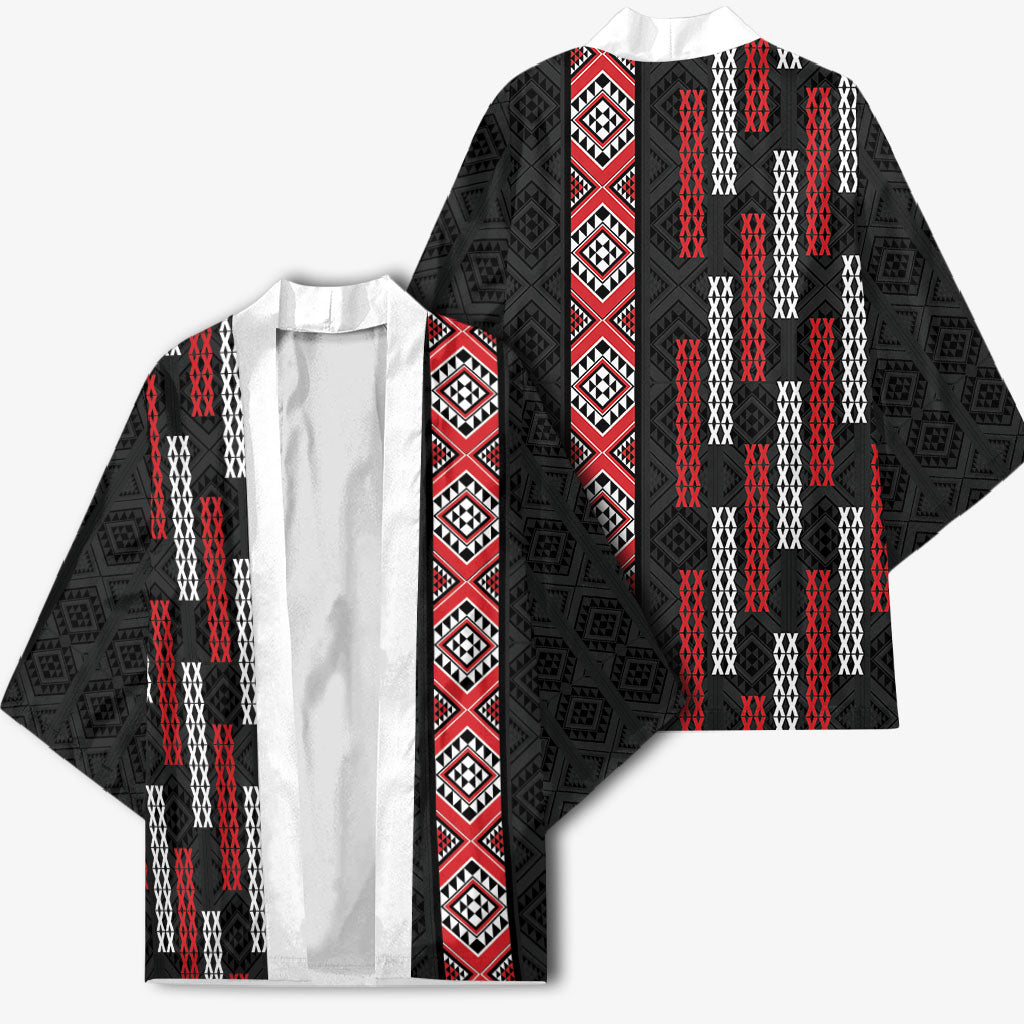 Roimata Toroa Maori Taniko Inspired New Zealand Kimono