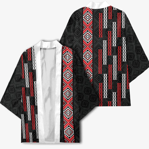 Roimata Toroa Maori Taniko Inspired New Zealand Kimono