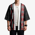 Roimata Toroa Maori Taniko Inspired New Zealand Kimono