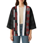 Roimata Toroa Maori Taniko Inspired New Zealand Kimono