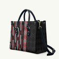 Roimata Toroa Maori Taniko Inspired New Zealand Leather Bag