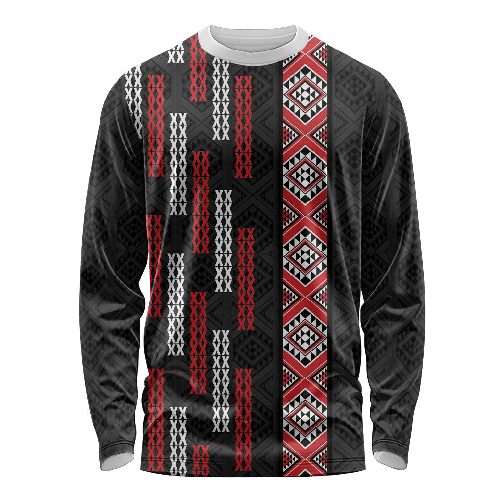 Roimata Toroa Maori Taniko Inspired New Zealand Long Sleeve Shirt