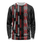 Roimata Toroa Maori Taniko Inspired New Zealand Long Sleeve Shirt