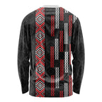 Roimata Toroa Maori Taniko Inspired New Zealand Long Sleeve Shirt
