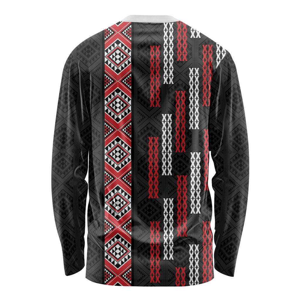 Roimata Toroa Maori Taniko Inspired New Zealand Long Sleeve Shirt
