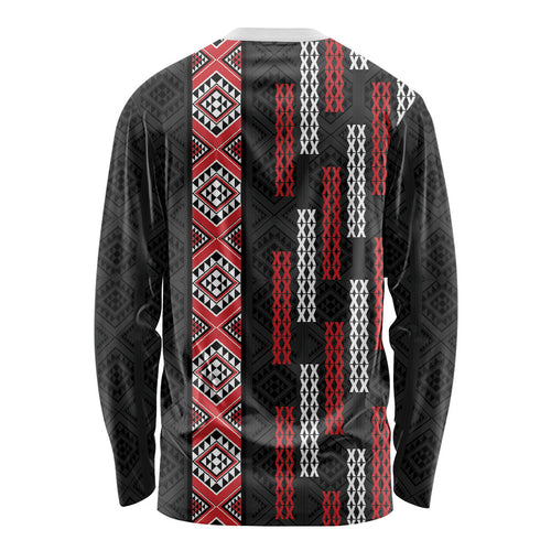 Roimata Toroa Maori Taniko Inspired New Zealand Long Sleeve Shirt